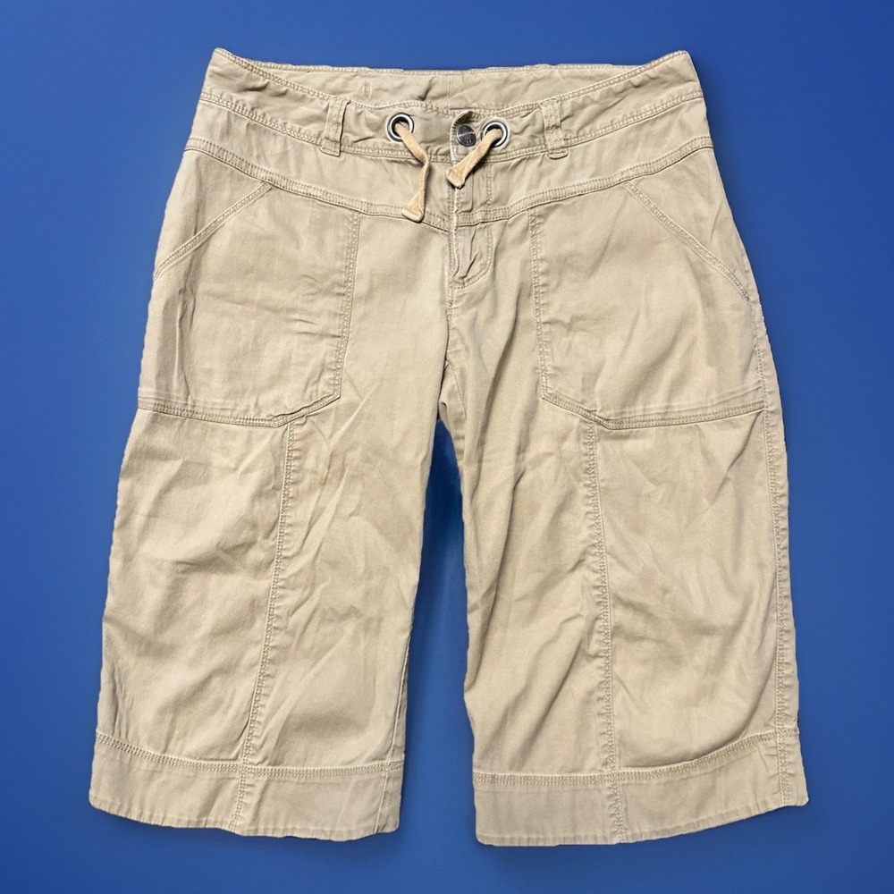 The North Face Women's Horizon Sunnyside Beige Tan‎ Hiking Shorts Size 8